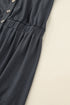 Button Up High Waist Long Sleeve Dress